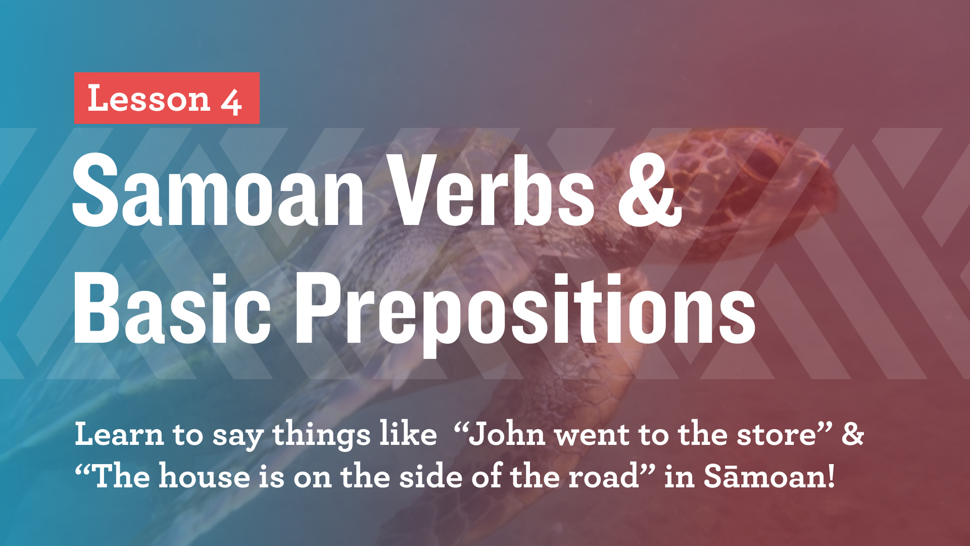 Verbs Sāmoan language basics